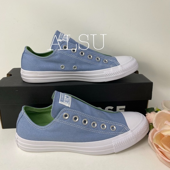 🌸Sale🌸 Converse Ctas Slip Canvas Indigo Fog Low Top Women's Size 6 164305C - Picture 4 of 7